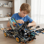 AoreSpty 975pc 1:14 Scale RC Supercar Kit | APP & Remote Control, LED Lights, STEM Toy for Ages 10+ | Build Your Dream Car