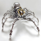 3D Metal Puzzles for Adults, 510Pcs Spider Model Kit with LED