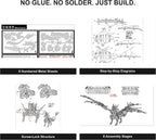 AoreSpty 3D Metal Puzzles for Adults, 497Pcs Dragon Steel Model Kit