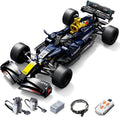 F1 RC Car Kit 1:10 Scale - 56cm Formula 1 Model w/RC Power System, LED Lights & Sticker Set, STEM Building Toy w/Mechanical Linkages Ages 8+
