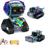 STEM Robot Kit 3-in-1 for Kids Ages 8-10 | 519-Piece Excavator Robot Car Build Set | App & Remote Control STEM Robotics Educational Toys Gift