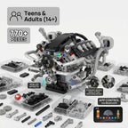 V8 Engine Model Kit, 770-Piece App-Controlled STEM Model Building Kits for Adults, Science Kit with RGB LED & Sound Effects, Tech Gift for Teens Ages 14+