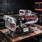 V8 Engine Model Kit, 1151 Pieces, Hand-Cranked STEM Build