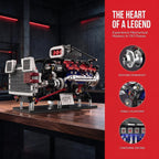 V8 Engine Model Kit, 1151 Pieces, Hand-Cranked STEM Build