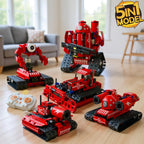 STEM Robot Kit 5-in-1 for Kids Ages 8-14 | 495-Piece Build Excavator & Robot | App Coding RC Robots STEM Educational Toys Teen Birthday Gift