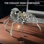 3D Metal Puzzles for Adults, 510Pcs Spider Model Kit with LED