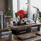 H4 Engine Model Kit, 868-Piece Bluetooth-Controlled STEM Toy Building Sets for Adults, Science Kit with RGB LED Lights, Tech Gift for Boys Ages 14+