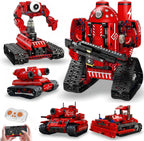 STEM Robot Kit 5-in-1 for Kids Ages 8-14 | 495-Piece Build Excavator & Robot | App Coding RC Robots STEM Educational Toys Teen Birthday Gift