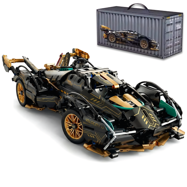 AoreSpty 1314pc 1:14 Scale RC Supercar Kit | APP & Remote Control, LED Lights, STEM Toy for Ages 10+ | Build Your Dream Car