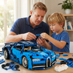 AoreSpty Build Your Dream Supercar: 778-Piece RC Car Kit - 1:14 Scale with Functional Steering & Scissor Doors | STEM Educational Toy