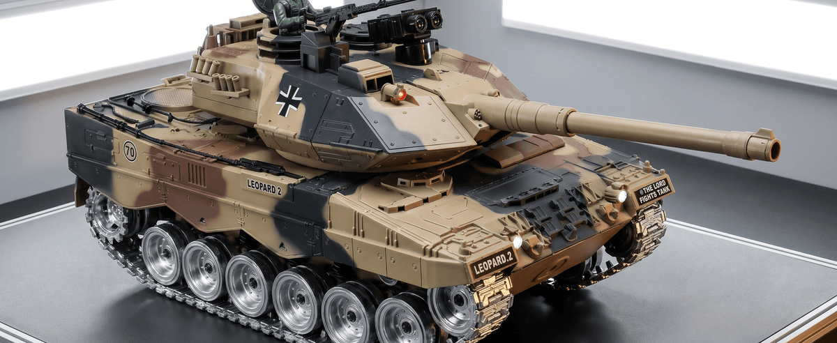 Leopard 2 model detail and metal running gear