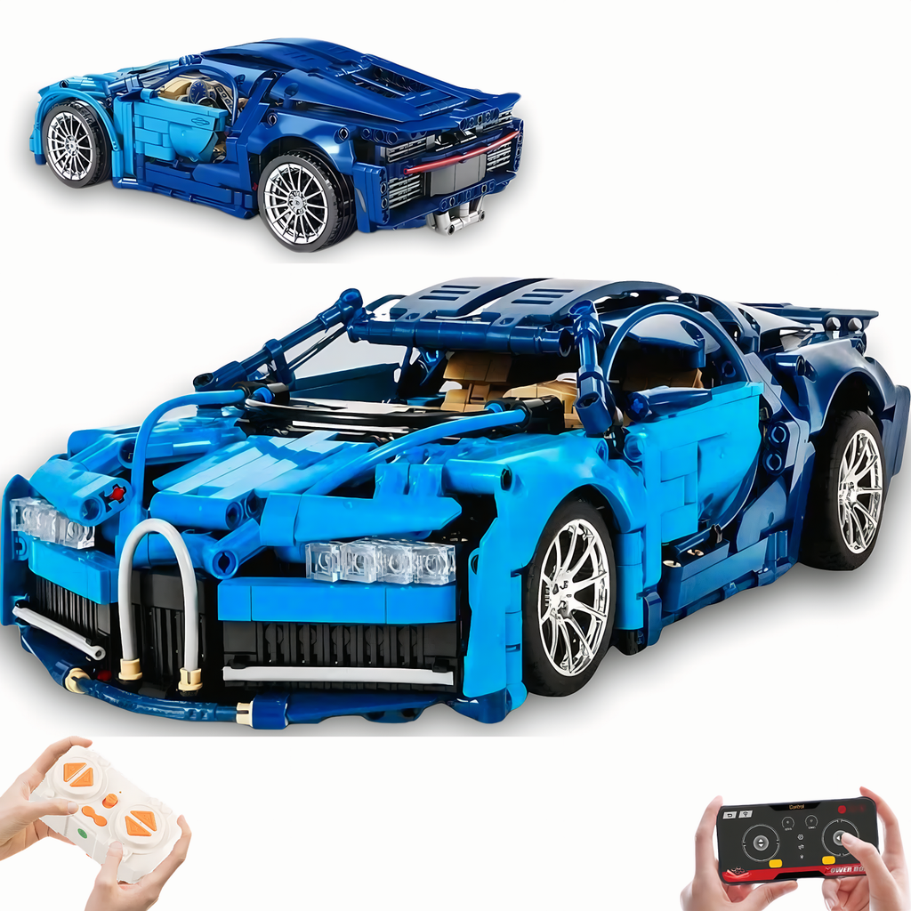AoreSpty Build Your Dream Supercar: 1339-Piece RC Car Kit - 1:14 Scale with Functional Steering & Scissor Doors | STEM Educational Toy