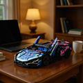 1280-Piece RC Car Building Kit - LED Lights & 2.4GHz Remote